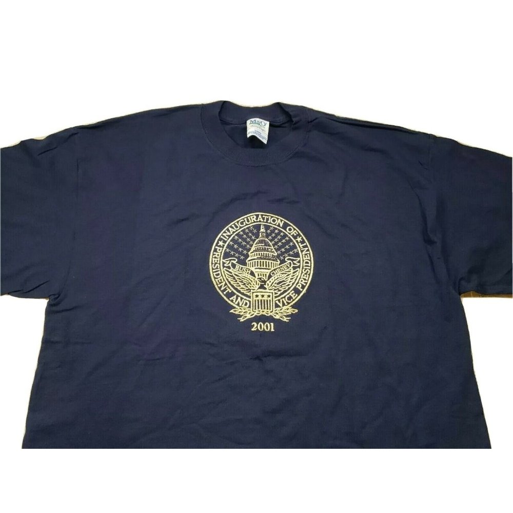NOS Vintage 2001 George W. Bush Cheney Republican Inauguration T Shirt Size XL